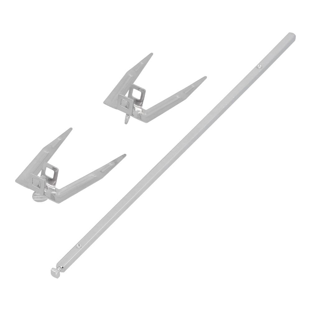 304 Stainless Steel Rotisserie Spit Rod Silver Replacement Shaft BBQ Skewer Set BBQ Grilling