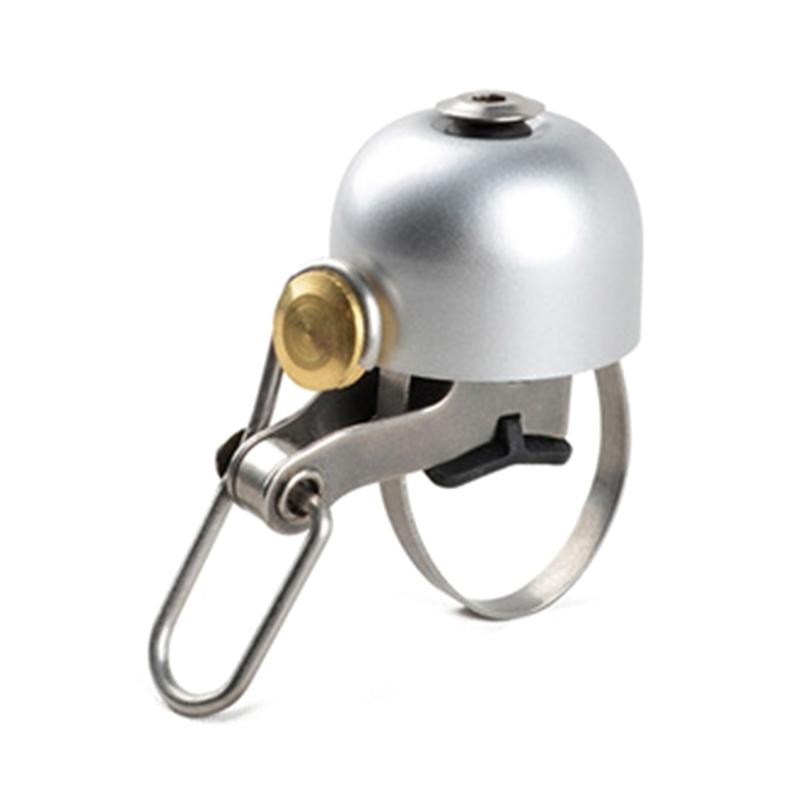 Loud Crisps Bicycles Bells Cycling Bikes Clear Sound Mini Bike Bells Pick Strikes Horn for Mountain Road Bike Handlebar серебряный