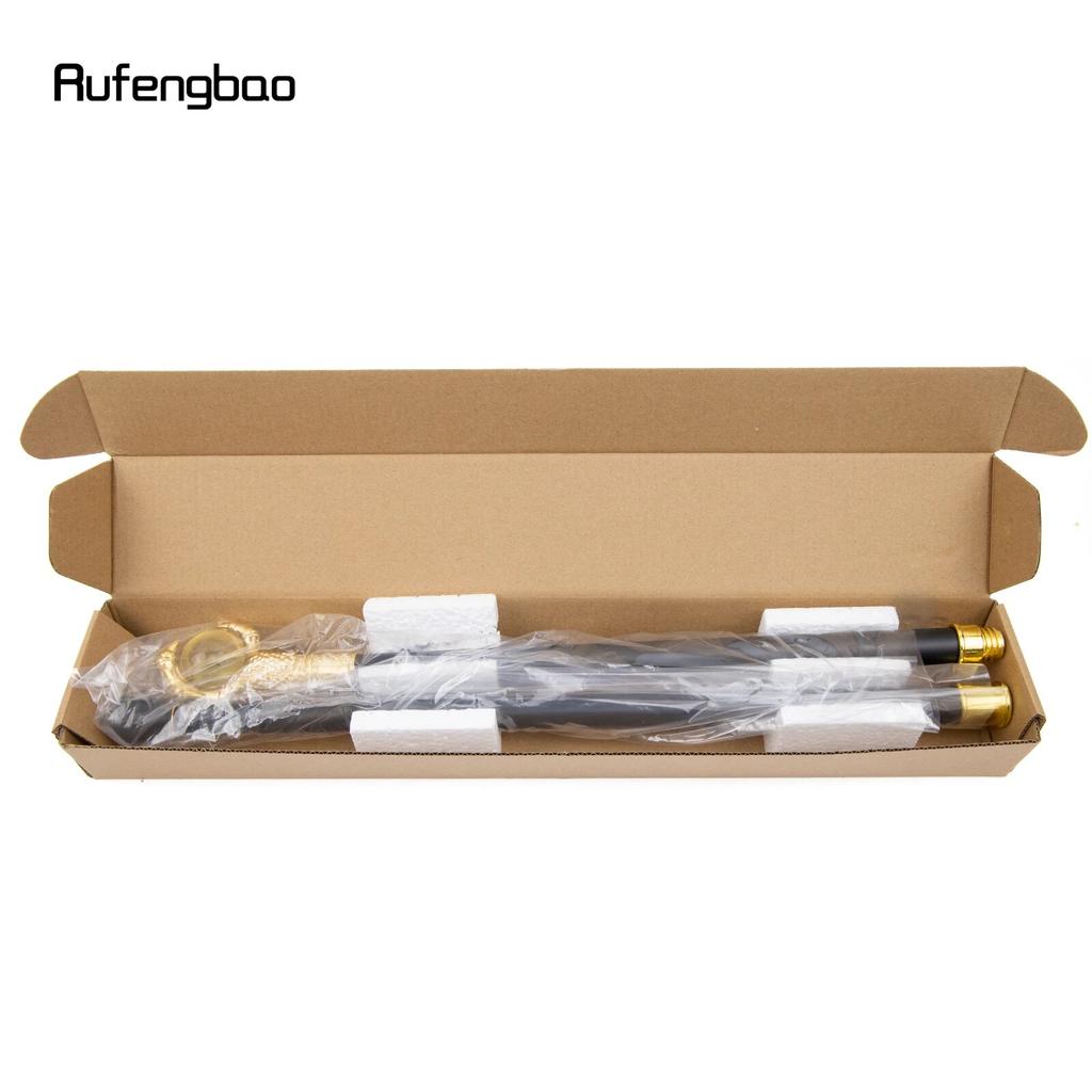 Dragon Claw Grasp Yellow Glass Ball Golden Walking Cane Fashion Decorative Walking Stick Cosplay Cane Knob Crosier 93cm