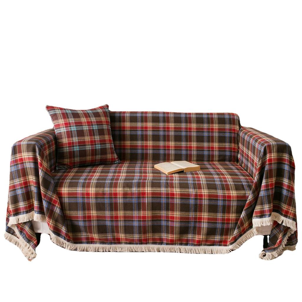Couch Cover Modern Plaid Slipcover Living Room Furniture Protector Sofa Cover Towel For Christmas Decorate Sofa Sitting Cushion