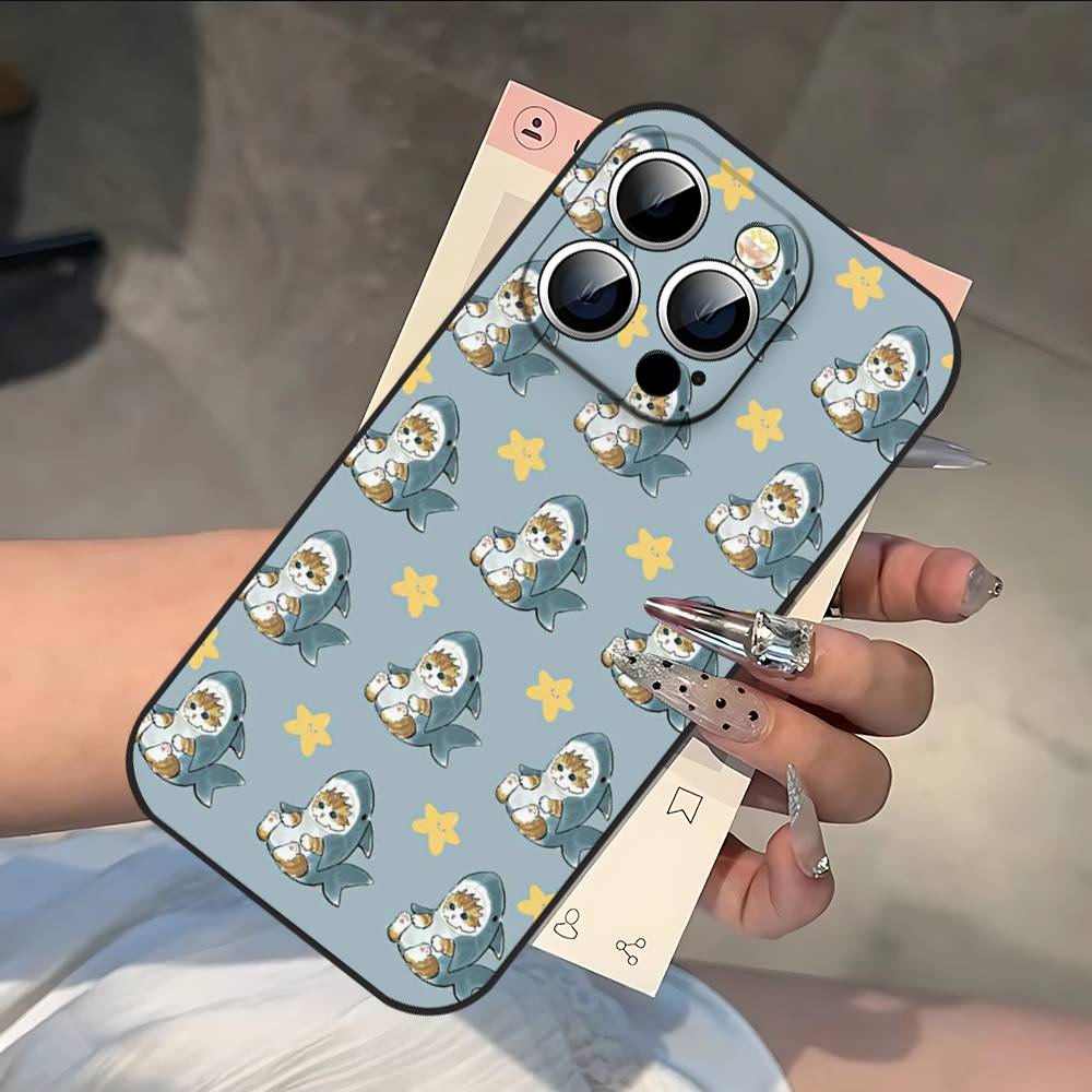 Funny Cartoon Cat Phone Case For IPhone 17 16 15 14 13 12 11 PRO MAX PLUS Mini TPU Soft To Skin-friendly Case