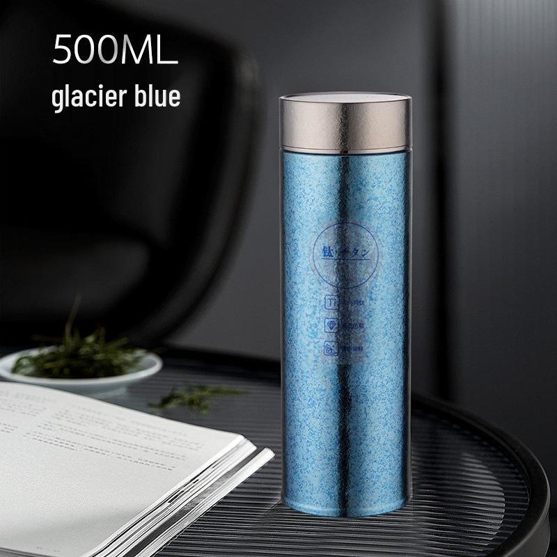 

Антибактериальная титановая термокружка с разделителем для чая, подарочная коробка - Портативная, высококлассный бизнес-подарок для мужчин и женщин 500ml