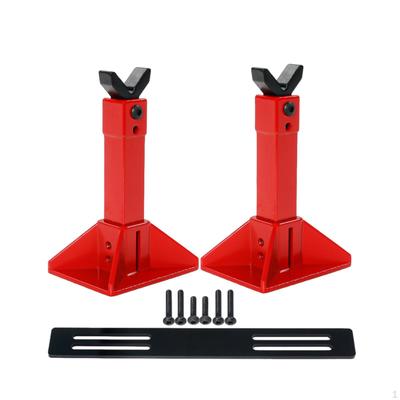 Suportes de macaco para carros modelo Acessórios de brinquedo Rack de exposição de eixo simulado Suporte de reparo de metal Ferramenta para 1/18