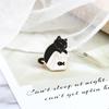 Cute Cats Enamel Pins Fish Bag Brooch Cartoon Animal Badges Lapel Pin Jewelry Gift for Kids Best Friends Claw Fish Bone Badge Women Accessory Brooch