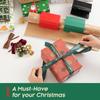 2 Stück Geschenkpapier-Schneider Weihnachts-Papierrollen-Schneider Papier-Schneider Schieber Werkzeugset Weihnachtsgeschenk-Verpackung Geschenkpapier-Schneidezubehör