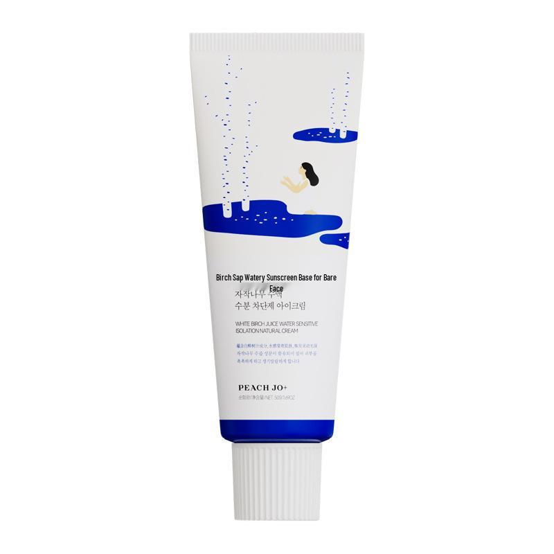PEACH JO+ Birch Sap Isolation Face Cream – Lazy Cream & Bare Makeup for Students, Authentic Beauty, Not Fake White.