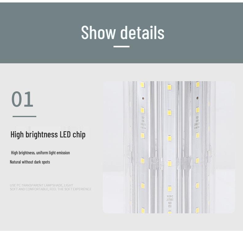 Shengda High-Power LED Corn Bulb: Super Bright Outdoor Lawn & Courtyard Light