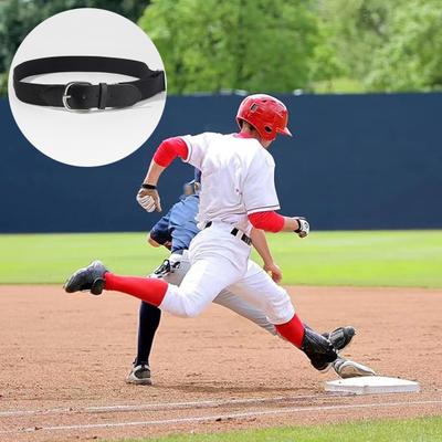 Pas baseballowy dla dorosłych Elastyczna opaska Regulowana długość Pasek baseballowy z imitacji skóry do softballa Uniseks Pasek w żywych kolorach