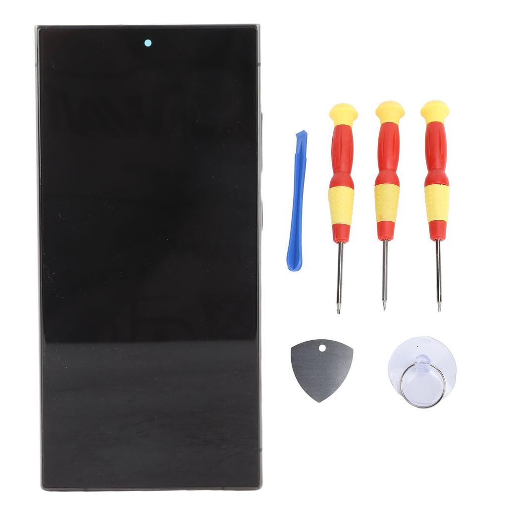 Sostituzione Schermo Telefono per S24 Ultra Versione Internazionale Touch Screen Digitizer Assembly con Telaio Strumenti di Riparazione