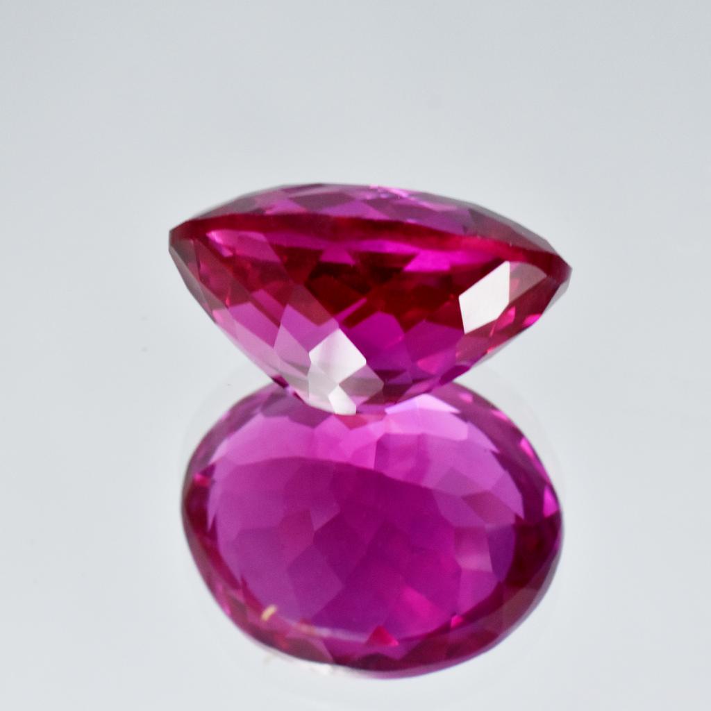 Natural Pink Sapphire Loose Gemstone Oval Shape 11.65 ct September Birthstone for Gem Collections