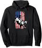 Rodeo Bull Rider Patriotic American USA Flag Gift Unisex Hooded Sweatshirt