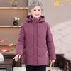 Yalu Women's Winter Hooded Padded Coat for Middle-Aged & Elderly