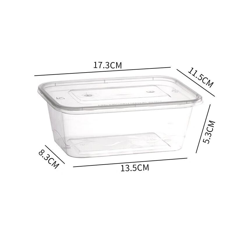 Disposable Square Food Container Set 750ml