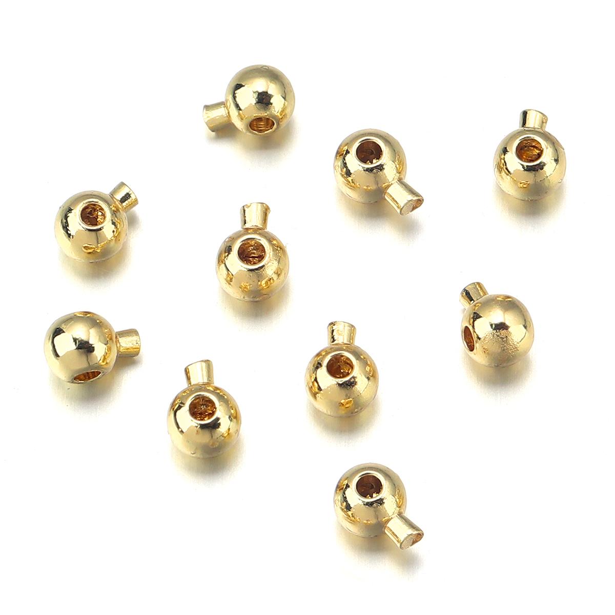 

10pcs/lot Metal Crimp End Beads Stopper Beads Positioning Clasp Beads For Jewelry Making DIY Necklace Bracelet Accessories