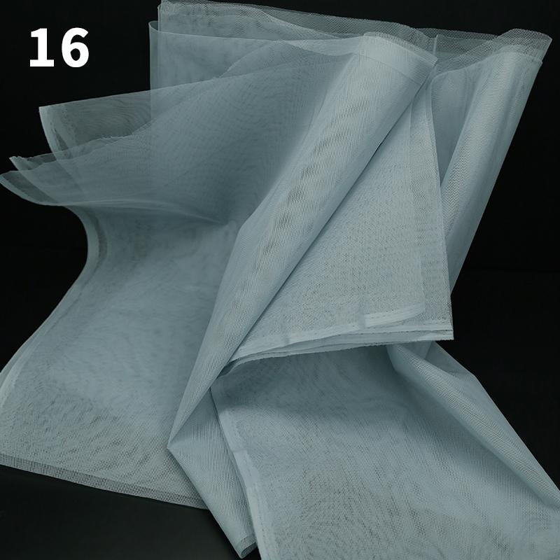 100x160cm Hard Tulle Mesh Fabric for DIY Wedding Dress Skirt Yarn Cloth Decoration Fabric by Per Meter Polyester Stiff Mesh New