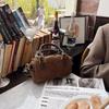 Retro Korean Handbag Boston Suede Versatile Oneshoulder Crossbody Small Pillow Bag