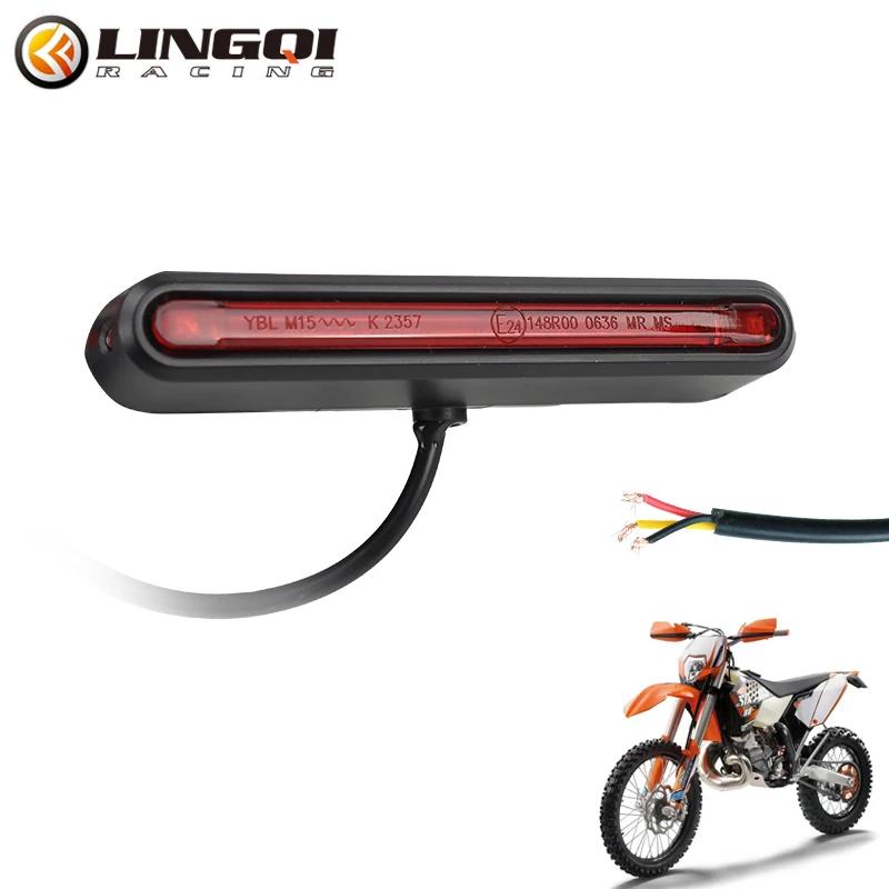 

LINGQI RACING LED Indicator Lamp Rear Tail Light Turn Signal Brake Lights For ATV Kart Dirt Bike Motocross Off Road Universal красный