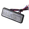 Motorcycle Scooter Moped Rectangle LED Reflector Tail Brake Light Stop Lamp Red