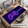 Game Controller Theme Customized Mouse Pad Personalized Print Name Text Desk Mat For Home Office Table Decor
