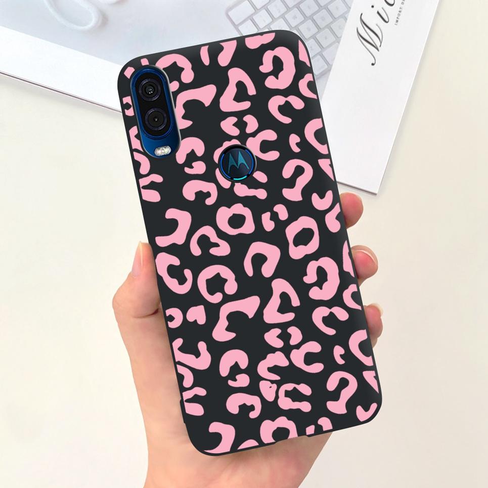 For Motorola One Vision Case One Macro BaCK Cover Gothic Black Cool Fashion Phone Mask For One Vision OneMacro Bumper Soft Matte