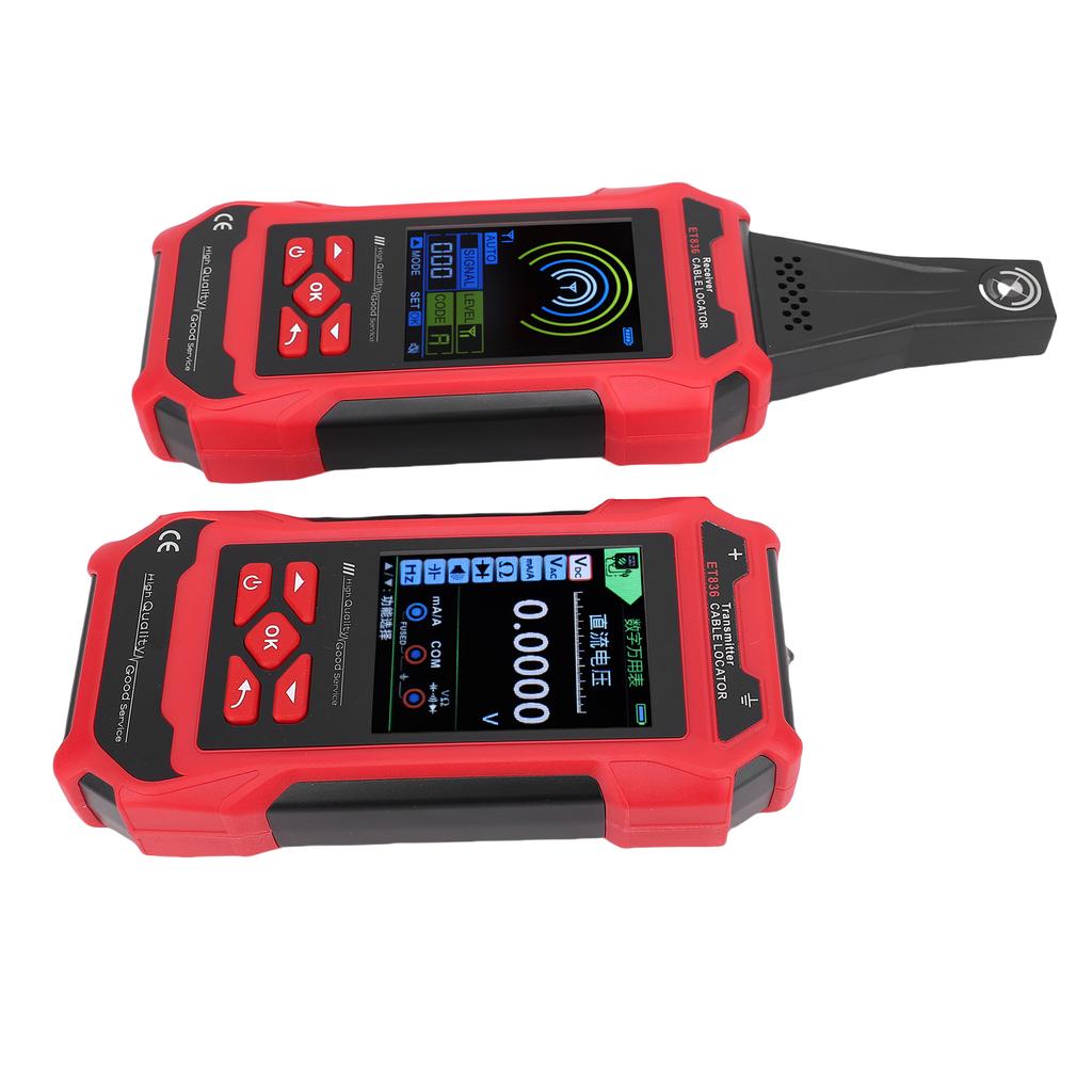 Underground Wall Cable Locator Kit with Flashlight, AC DC Voltage Detector, Electrical Cable Fault Detector, Breakpoint