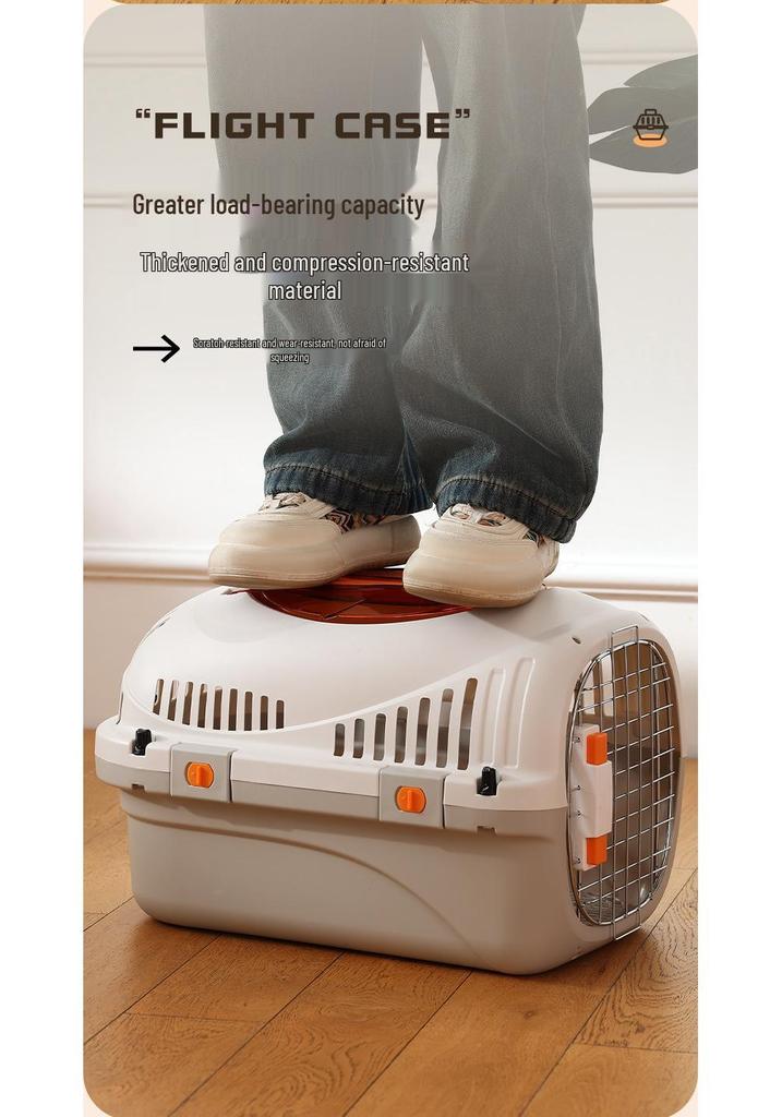Pet Airline Carrier: Portable, Breathable Travel Cage for Cats and Dogs