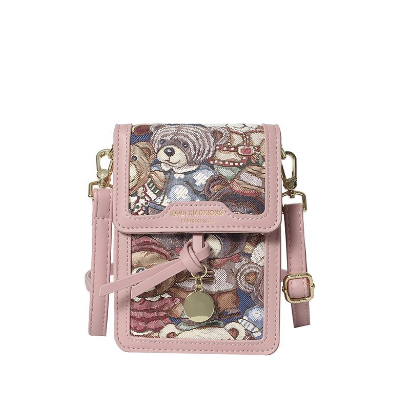 

Katie Bear Women s Cartoon Phone Crossbody Bag - New Style Niche Shoulder Bag