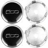 4ks 60mm středové kryty kol auta pro Fiat 500 5CC Logo krytka středového náboje kola auta odznak emblému krytka pro Fiat 124 125 125 500 695