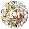 50 Hand-Drawn Q Version Kitten Stickers - Cute Animal DIY Decoration for Computers and Journals