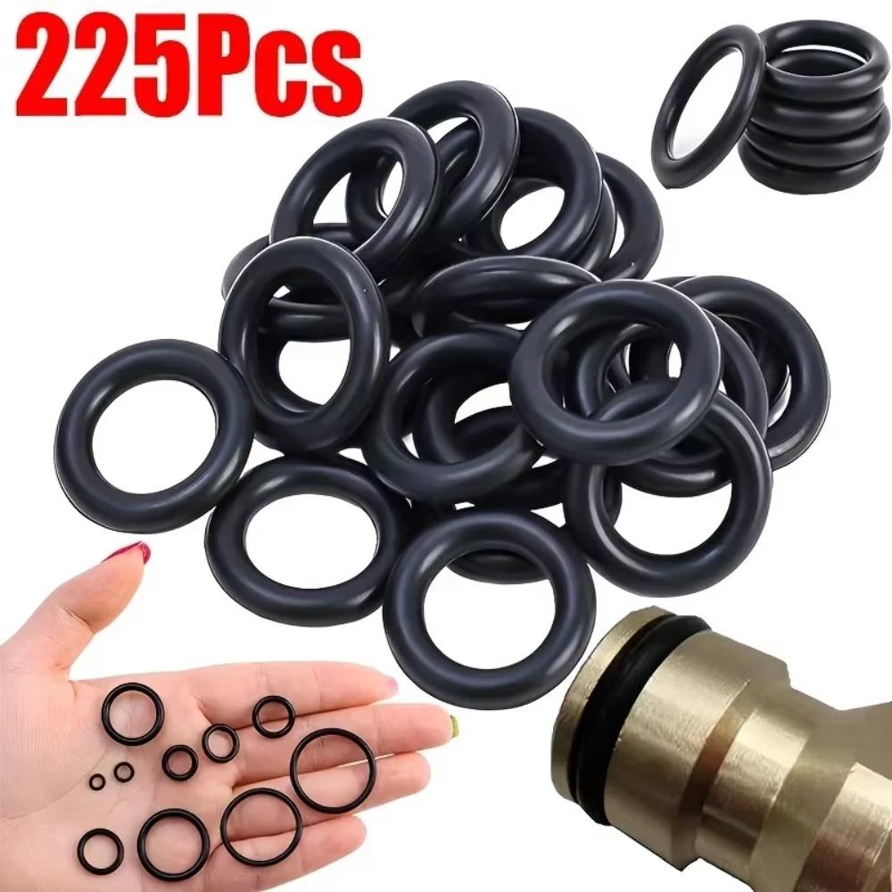 O Ring Assortment Kit Rubber Washer Orings 24 Sizes Pressure Washer O Ring Kit for Faucet Hose Car Air Gas Plumbing Sealing