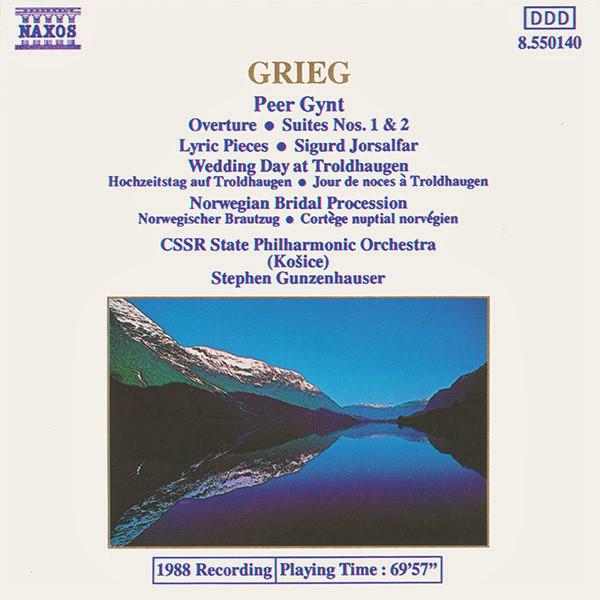 

CD VARIOUS - Grieg: Peer Gynt/Lyric Pieces 8550140 Naxos 1991 Germany Classical Used