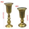 Wedding Gold Metal Vases Flower Table Vases Centerpieces Trumpet Iron Vases Great Ornament for Wedding Dining Room Decor