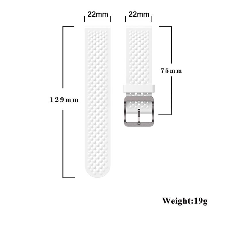22mm Watch Band for Amazfit BIP6 Breathable Soft Hole Wristband Compatible with Amazfit Cheetah Pro/balance/GTR 47mm/GTR 4 3 2