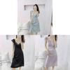 Ice Silk Slip Dress For Women With Vneck And Padding For Sleep And Lounge