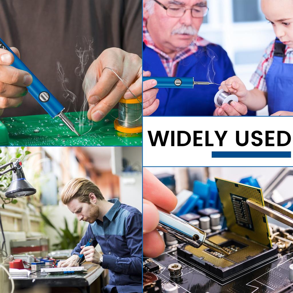 2025 Rechargeable Mini Soldering Iron Pen Kit 3 Stage Temperature Control Adjustment Welding Repair Tool Cordless Soldering Iron