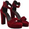 Shoetopia Women'S Flat Sandal (5 Uk) /Cherry