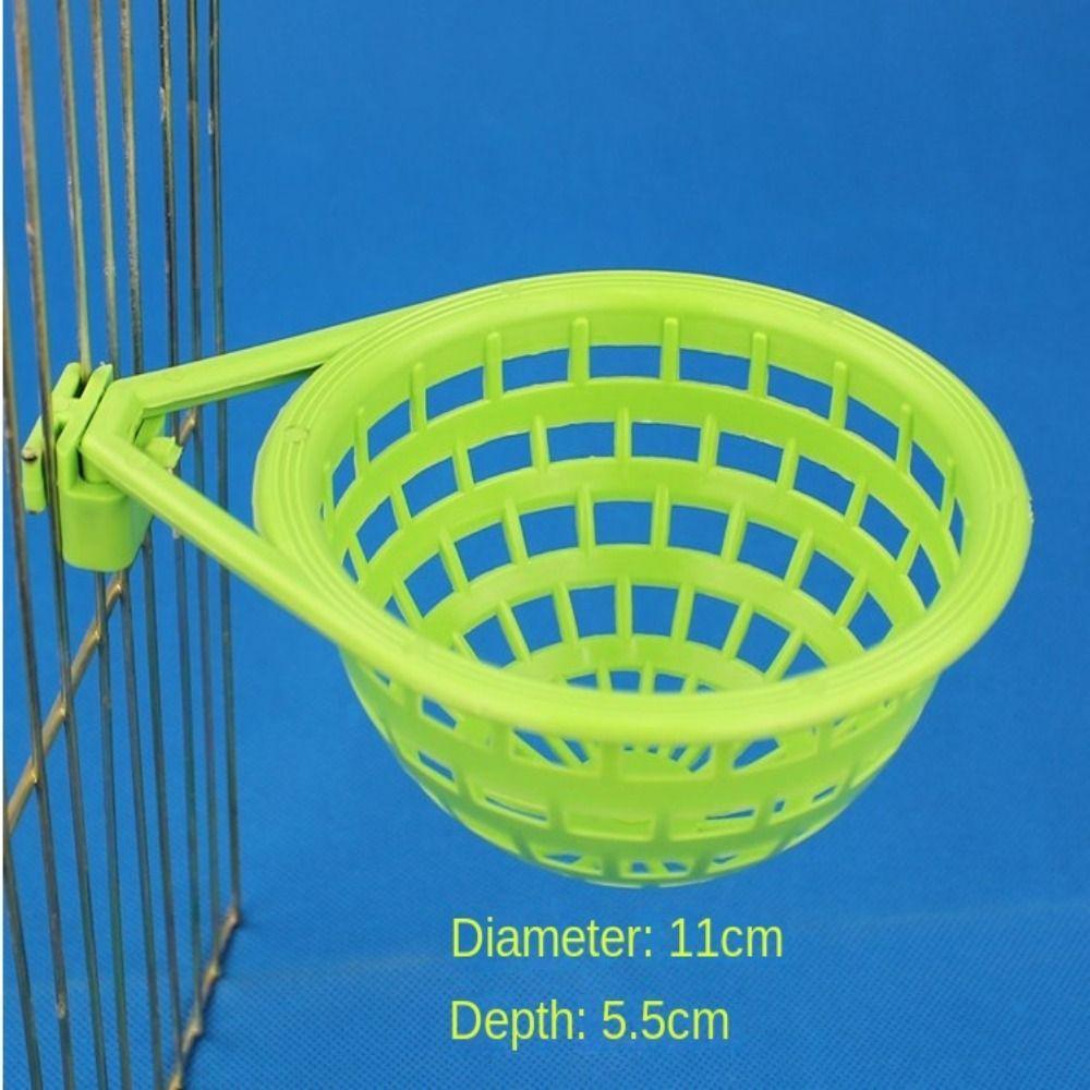 

Green Bird Cage Plastic Bird Eggs Nest Pan Hollowed Hatching Tool 11cmx5.5cm