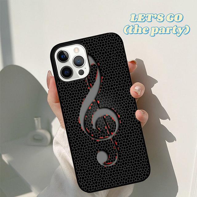 Musical Notes Classical Music Art Phone Case Cover for iPhone 17 Air 16 16e 15 12 11 13 14 Pro Max Apple Plus Coque