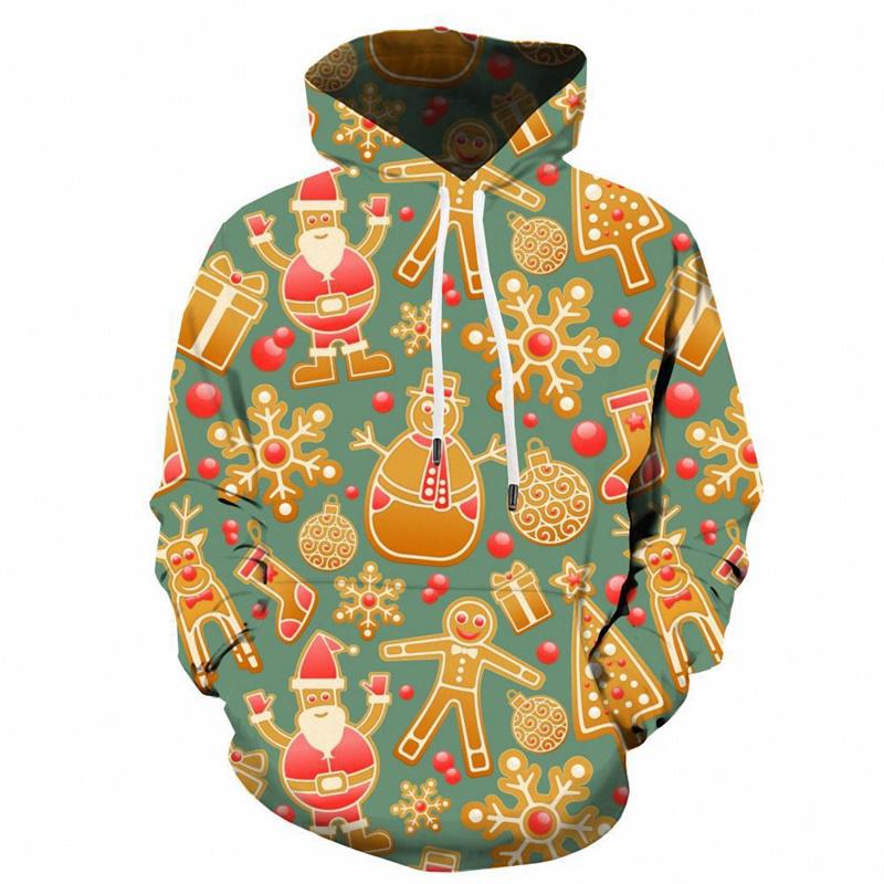 Spring Autumn Christmas Decoration Collection Graphic Hoodies Men 3D Merry Christmas Printing Hoodie Sweatshirts Funny Pullovers