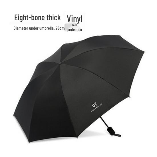 XL Men's Sun Protection Folding Umbrella for 3-5 People - Shade & Rain