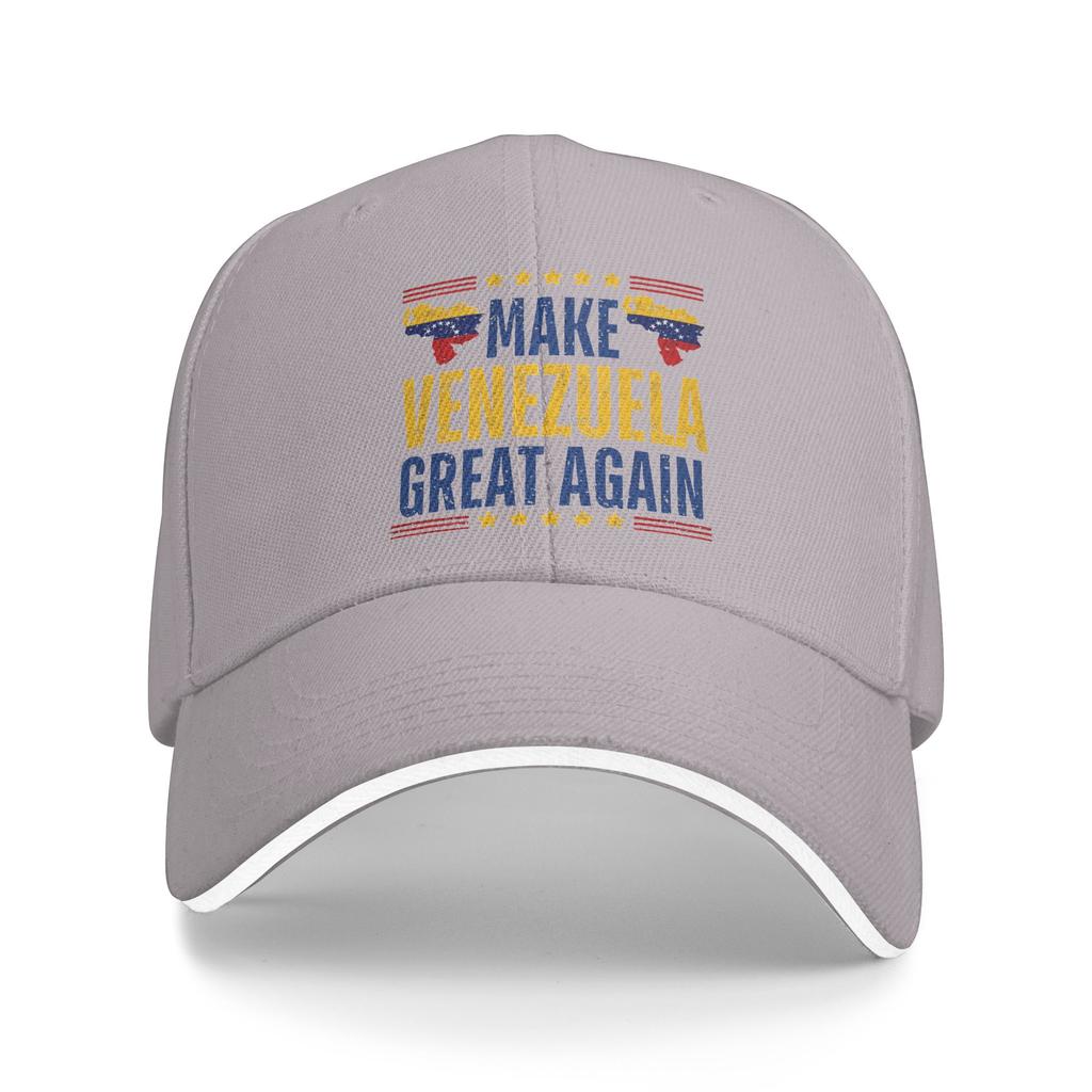 Make Venezuela Great Again Flag Baseball Cap  Outdoor Gym Sunscreen Trucker Hat Unisex Unisex Stylish Design Snapback Cap