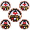 10pcs Wholesale Netherland Carnival Oeteldonk Emblem Patch Embroidered Patches For Clothes Iron On Patches For Clothing Sew 