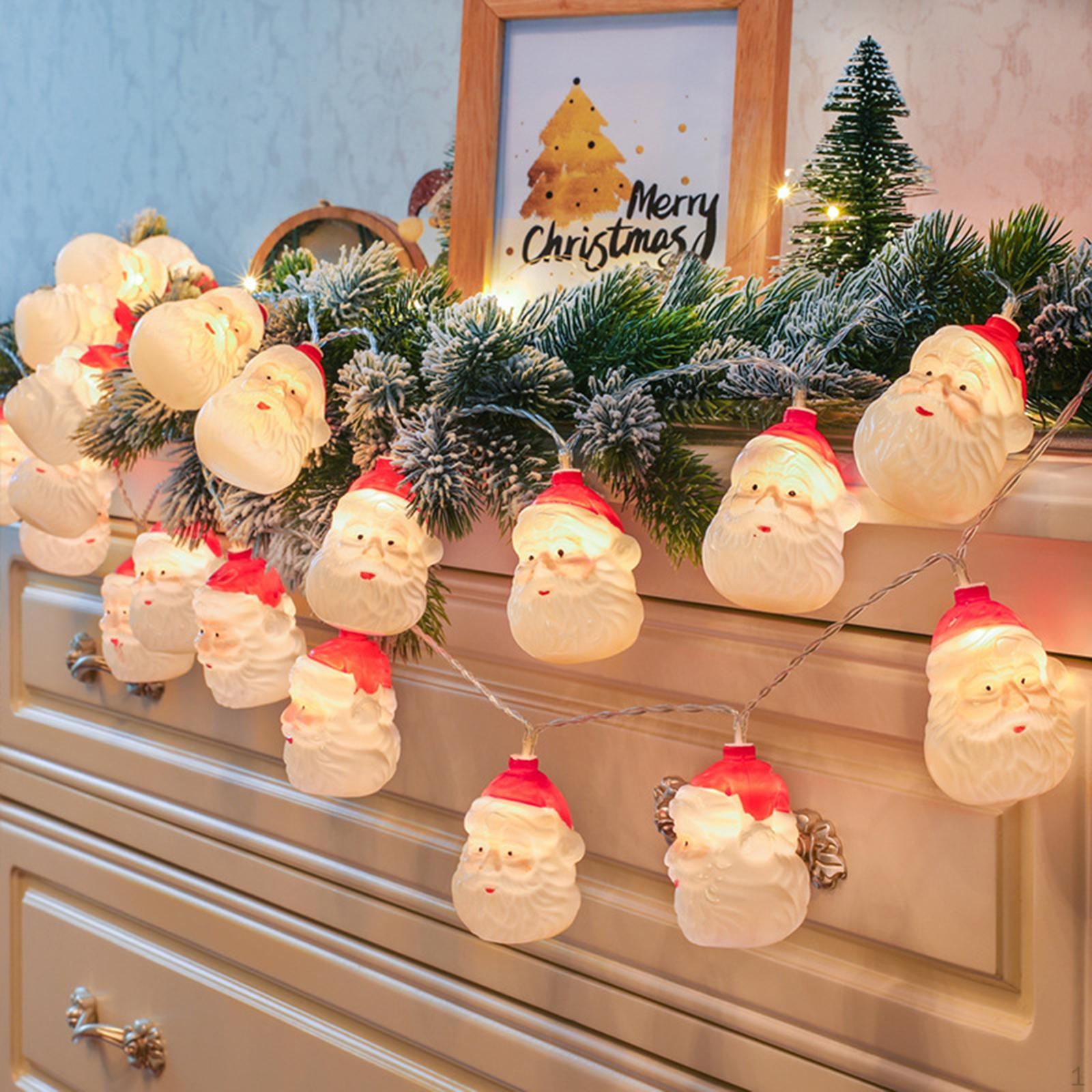 Christmas lights Delicate Fashion Beautiful Santa Claus Decorative LED Lamps for Festival Garden 2.5 meters 20 lights