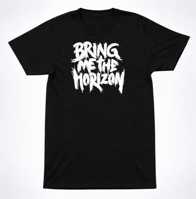 BMTH Bring Me The Horizon Scratch Metal Herren Kinder T-Shirt: Aggressive Band Art - Baumwollstoff, Unisex-Passform, Kleidung für Heavy-Music-Fans