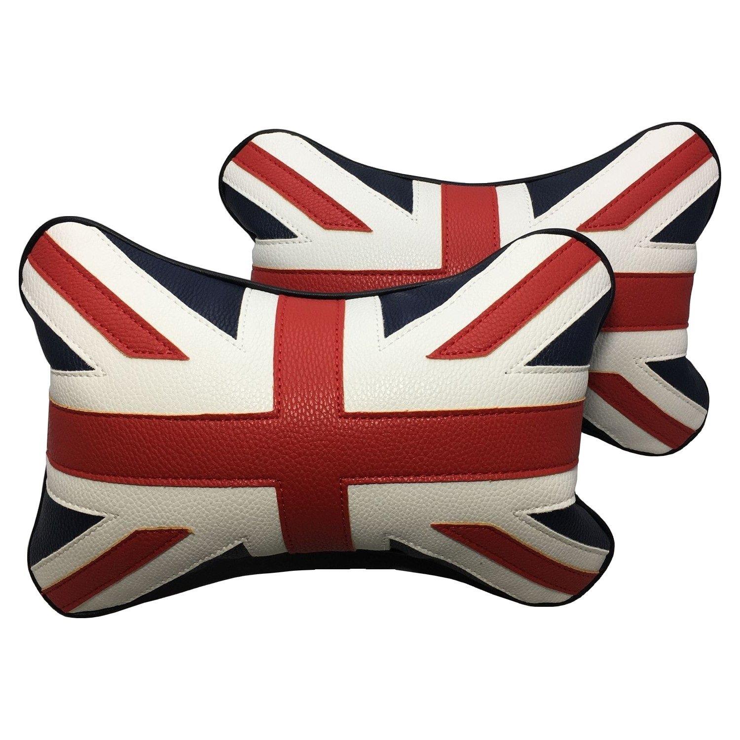 

SKYBELL Neck Set of for BMW Mini BMW Leather Neck Cushion Accessories Jack Pillows, 2, Coopers, MINIs, Pillows, (Union [Navy])