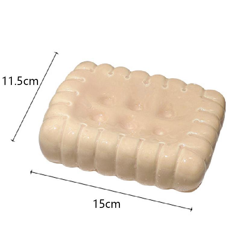 

Креативная мыльница для печенья Мыльница для ванной комнаты Коробка для хранения без перфорации Полка для дома Аксессуары для ванной комнаты Керамическая мыльница