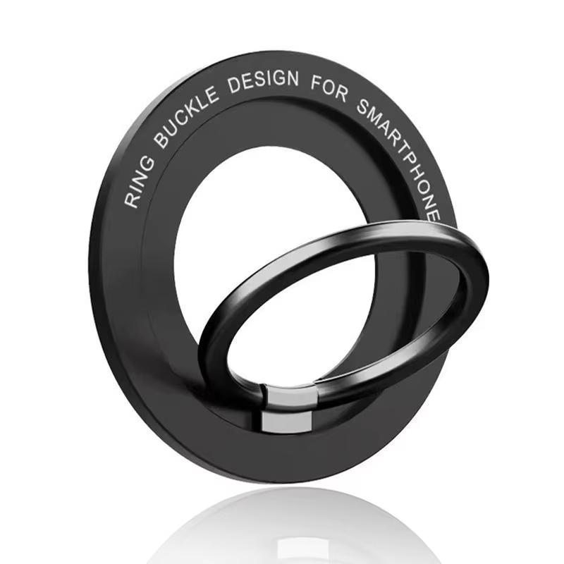Magnetic Cell Phone Ring Holder Compatible with iPhone 16 15 14 13 12 Series For MagSafe Removable Mobile Phone Grip Kickstand