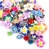 Butterfly Rose Flower Style Polymer Clay Spacer Beads For Jewelry Making