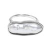 Practical Rings Finger Jewelry Elegant Long Strip Pearls Rings Stainless Steel Texture Suitable for Women Present