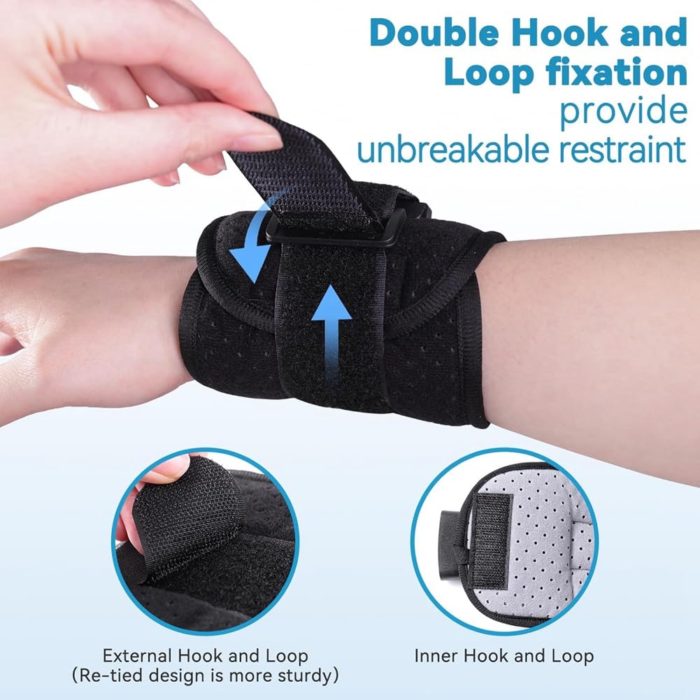 Haskoss Patient Medical Restraints with Bed Restraint Belts for Wrist and Limb Holders Quick-Release Buckles, Ankle, (4 Pieces)
